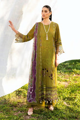 3-PC Unstitched Embroidered Lawn Riwayat By Ramsha | Y-1303